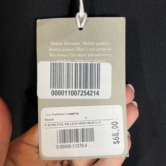 Everlane Perform Leggings Womens Size Large Black Compression Ankle Workout NEW - Picture 5 of 11